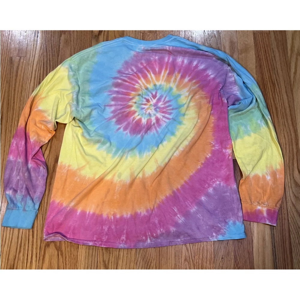Vintage 1995 Grateful Dead Spiral Dancing Bears Long Sleeve Tie Dye Shirt XL - Picture 3 of 5